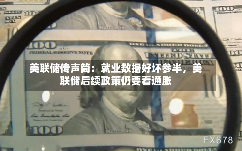 美联储传声筒：就业数据好坏参半，美联储后续政策仍要看通胀-第3张图片