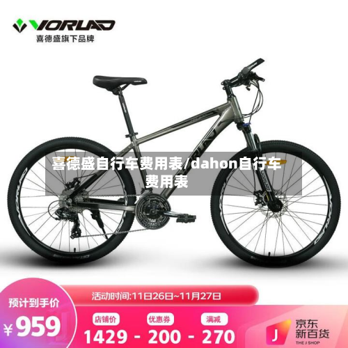 喜德盛自行车费用表/dahon自行车费用表-第3张图片