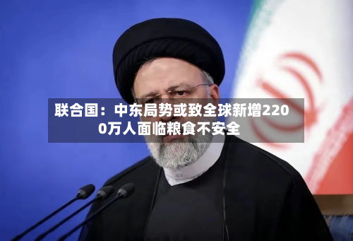 联合国：中东局势或致全球新增2200万人面临粮食不安全-第2张图片