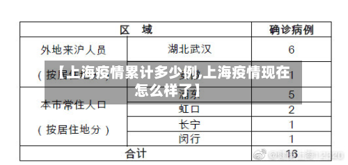 【上海疫情累计多少例,上海疫情现在怎么样了】-第2张图片