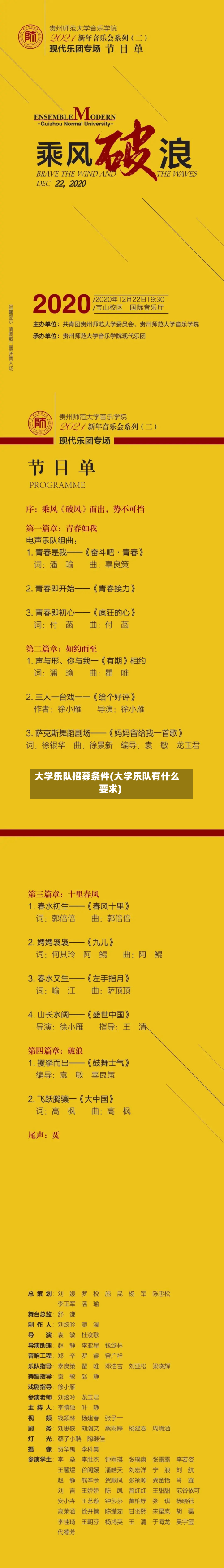 大学乐队招募条件(大学乐队有什么要求)-第2张图片