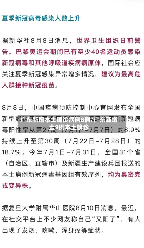 广东新增本土确诊病例8例/广东新增壹9例本土确诊-第2张图片