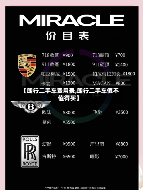 【朗行二手车费用表,朗行二手车值不值得买】-第2张图片