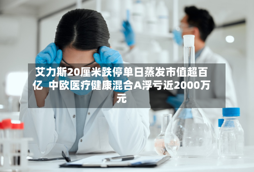 艾力斯20厘米跌停单日蒸发市值超百亿  中欧医疗健康混合A浮亏近2000万元-第3张图片