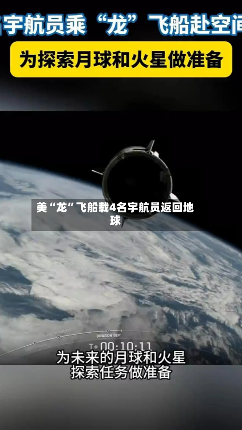 美“龙”飞船载4名宇航员返回地球-第3张图片