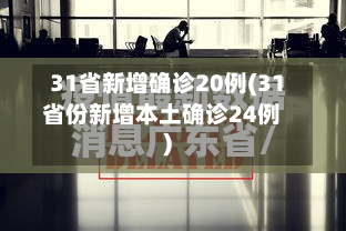 31省新增确诊20例(31省份新增本土确诊24例)