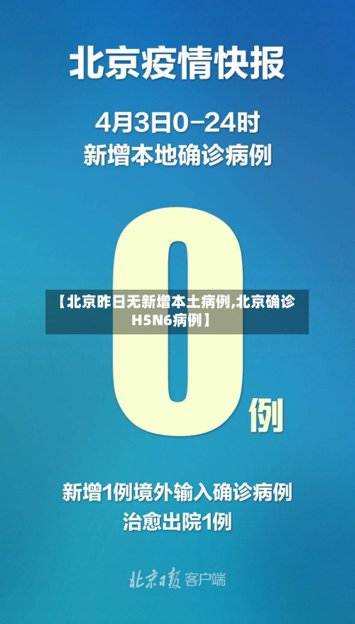 【北京昨日无新增本土病例,北京确诊H5N6病例】