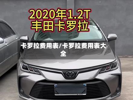 卡罗拉费用表/卡罗拉费用表大全