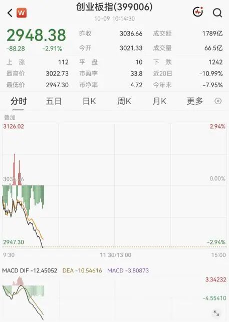 大面积跳水！“光”大跌，千亿市值股重挫